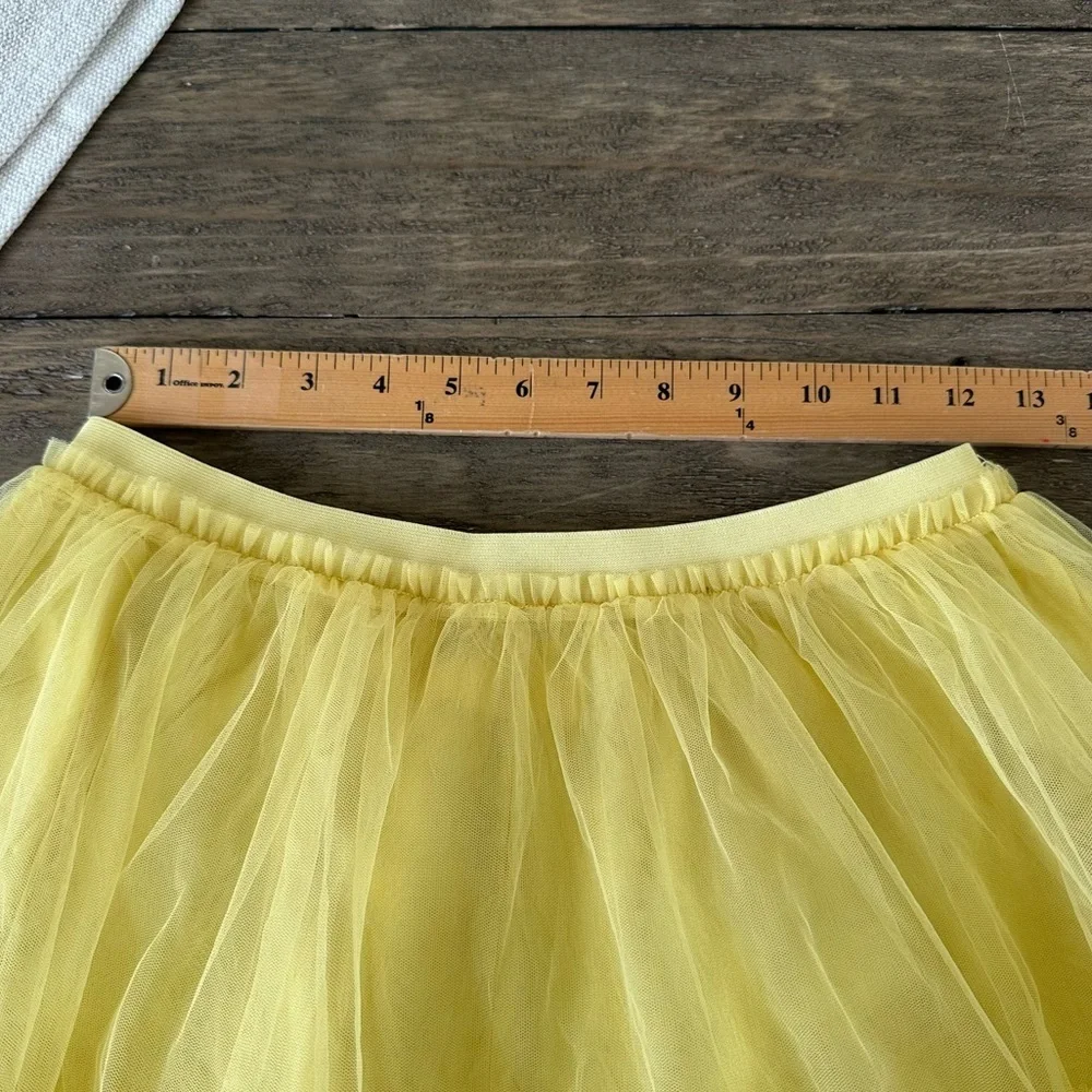 Mini Boden 11-12 years Girls Yellow Tulle Tiered Pull On Skirt‎ Easter Wedding